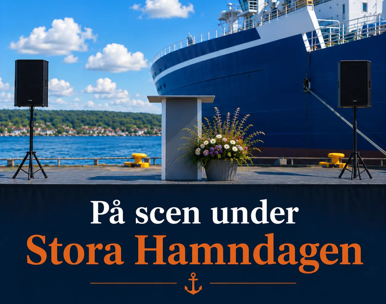 På scen under Stora Hamndagen